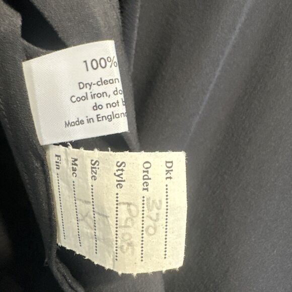 Eskandar 100% Silk A-Line Shell Tank Size 1 Black Quiet Luxury Minimalist Boxy - Picture 9 of 10